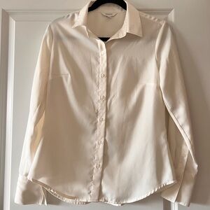 Banana Republic Cream Button Down Shirt